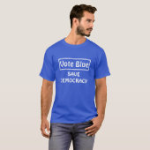 DEMOKRATIE GERETTET STIMMEN T-Shirt (Vorne ganz)