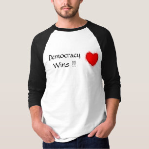 Demokratie gewinnt glänzendes Shirt