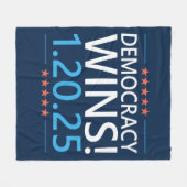 Demokratie gewinnt Kamala Harris 1,20,25 Fleecedecke (Vorderseite (Horizontal))