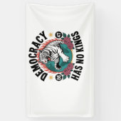 Demokratie hat keine Könige 86 47 Tiger Banner (Vertikal)