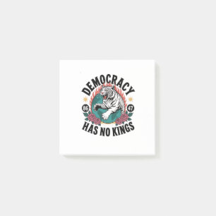 Demokratie hat keine Könige 86 47 Tiger Post-it Klebezettel