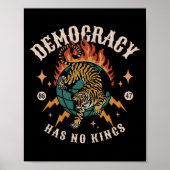 Demokratie hat keinen König 8647 gegen Trump Ameri Poster (Vorne)