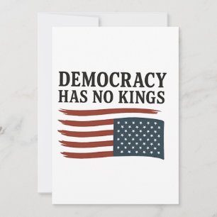 Demokratie hat keinen König gegen Trump USA Einladung