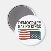 Demokratie hat keinen König gegen Trump USA Magnet (Vorderseite/Rückseite)