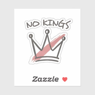 Demokratie hat keinen König-Librety-Status USA Aufkleber