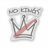 Demokratie hat keinen König-Librety-Status USA Aufkleber (Vorderseite)