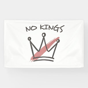 Demokratie hat keinen König-Librety-Status USA Banner