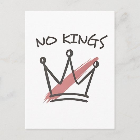 Demokratie hat keinen König-Librety-Status USA Einladungspostkarte (Vorderseite)