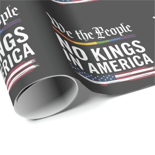 Demokratie hat keinen König-Librety-Status USA Geschenkpapier (Rolleneckpunkt)