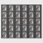 Demokratie hat keinen König-Librety-Status USA Geschenkpapier (Flach)