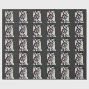 Demokratie hat keinen König-Librety-Status USA Geschenkpapier