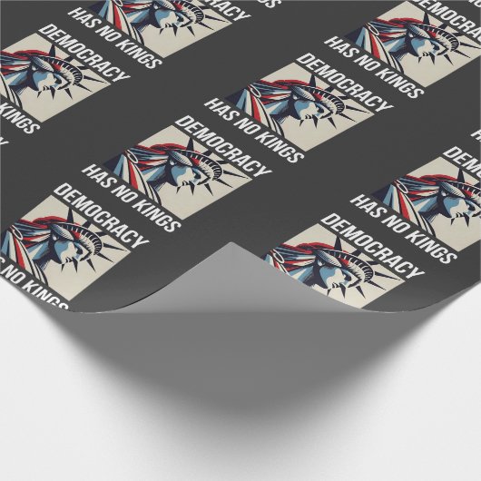 Demokratie hat keinen König-Librety-Status USA Geschenkpapier (Ecke)