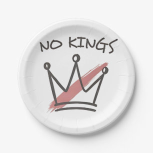 Demokratie hat keinen König-Librety-Status USA Pappteller