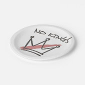 Demokratie hat keinen König-Librety-Status USA Pappteller (Schrägansicht)