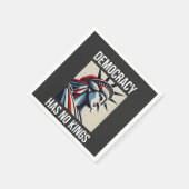 Demokratie hat keinen König-Librety-Status USA Serviette (Ecke)