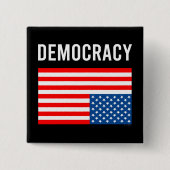 Demokratie in Not Button (Vorderseite)