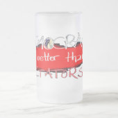 Demokratie ist besser als Diktatur Mattglas Bierglas (Mittel)