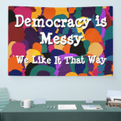 Demokratie ist chaotisch  banner (Messe)