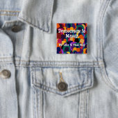 Demokratie ist chaotisch  button (Beispiel)