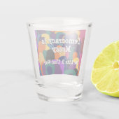Demokratie ist chaotisch  schnapsglas (Rückseite)