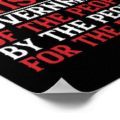 Demokratie ist die Regierung des Volkes durch die Poster (Ecke)