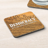 Demokratie ist nicht nur für die Liberalen Getränkeuntersetzer (Linke Seite)