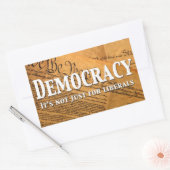 Demokratie ist nicht nur für die Liberalen Rechteckiger Aufkleber (Umschlag)