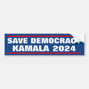 DEMOKRATIE KAMALA 2024 gerettet Autoaufkleber