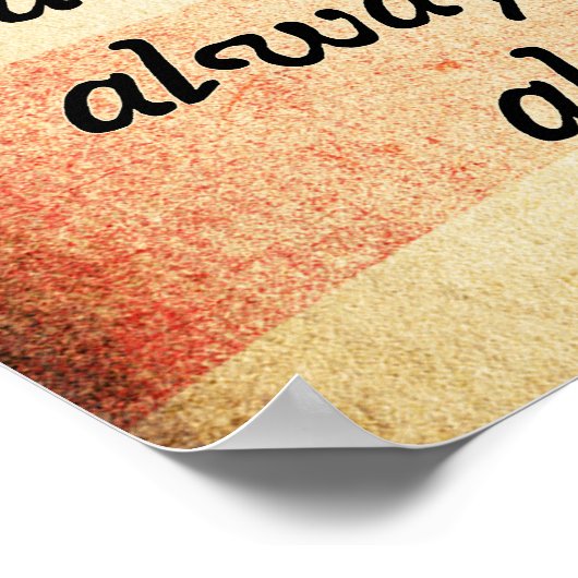 Demokratie kann kein Zitat haben Poster (Ecke)