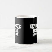 Demokratie Mit Sorgfalt Behandeln Kaffeetasse (Mittel)