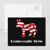Demokratie mit Stil Postkarte (Vorne/Hinten)