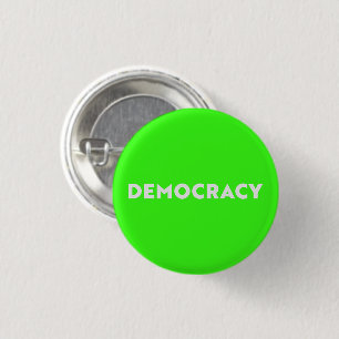 Demokratie Moderne Typografie minimalistisch Neon Button