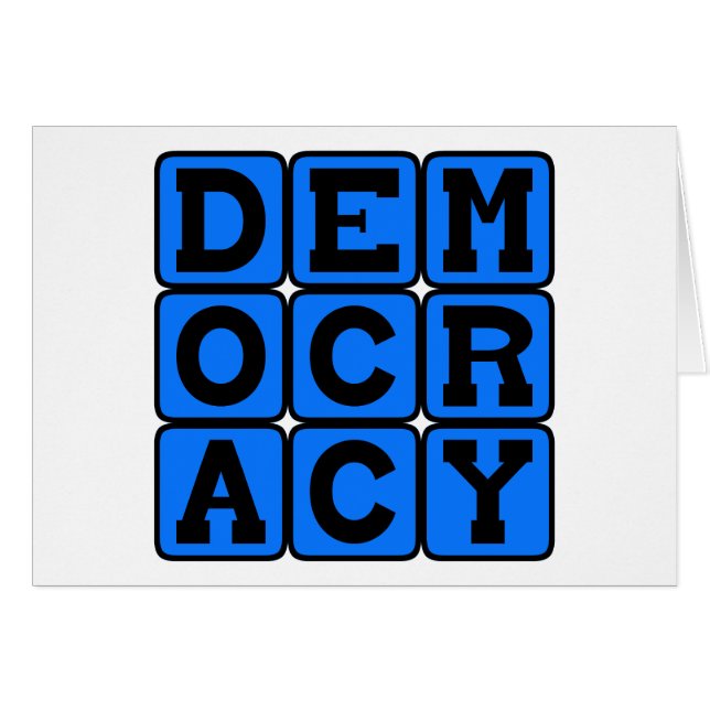 Demokratie, politisches System (Vorderseite (Horizontal))