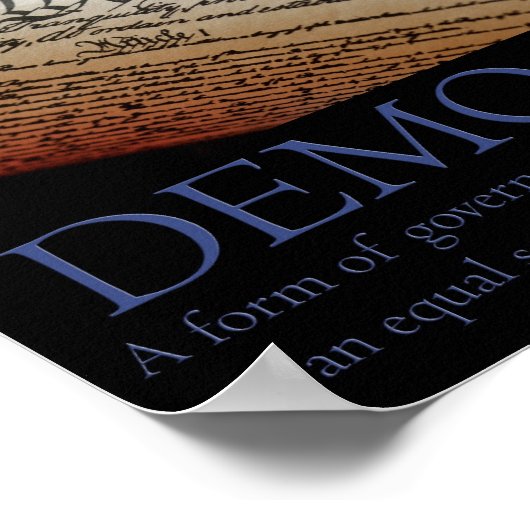 Demokratie-Poster Poster (Ecke)