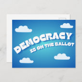 Demokratie Postkarte (Vorne/Hinten)