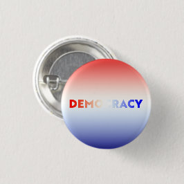 Demokratie rot weiß und blau Gradienten patriotisc Button