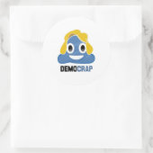 DEMOKRATIE - - RUNDER AUFKLEBER (Tasche)