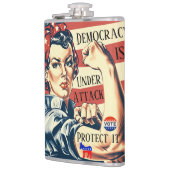 Demokratie/ Schutz der IT-Flasche Flachmann (Links)