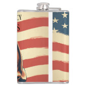 Demokratie/ Schutz der IT-Flasche Flachmann (Rückseite)