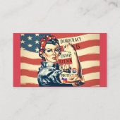 Demokratie/ Schutz der IT-Visitenkarte Visitenkarte (Rückseite)