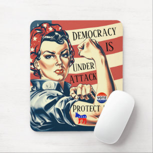 Demokratie/ Schutz der Maus Mousepad