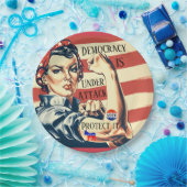 Demokratie/ Schutz der Papierplatte Pappteller (Party)