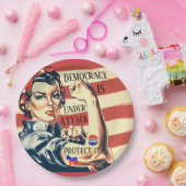 Demokratie/ Schutz der Papierplatte Pappteller (Party)