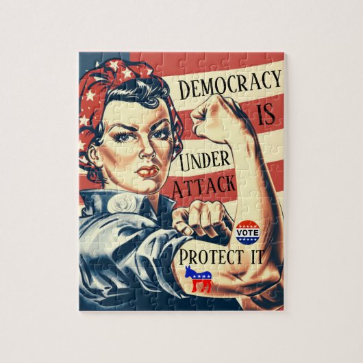 Demokratie/ Schützen Sie es Jigsaw Puzzle (Vertikal)