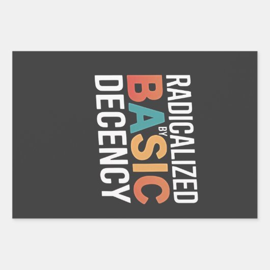 Demokratie, sozial radikalisiert durch einfachen A Geschenkpapier Set (Vorderseite)