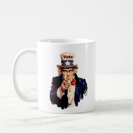 Demokratie steht auf dem Wahlgang 2026 Kaffeetasse