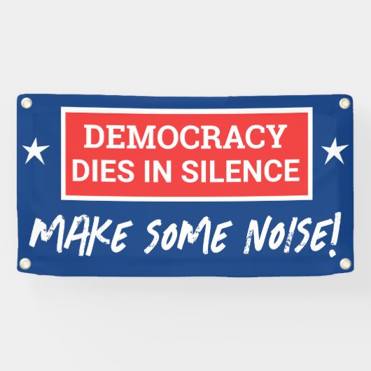 Demokratie stirbt in Stille Banner (Horizontal)