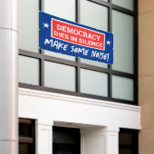 Demokratie stirbt in Stille Banner (Äußeres Gebäude)