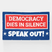 Demokratie stirbt in Stille Banner (Horizontal)