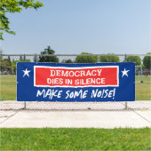 Demokratie stirbt in Stille Banner (InSitu)